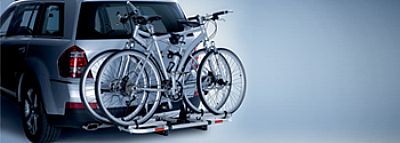 Mercedes gl hitch-mounted bicycle rack #4